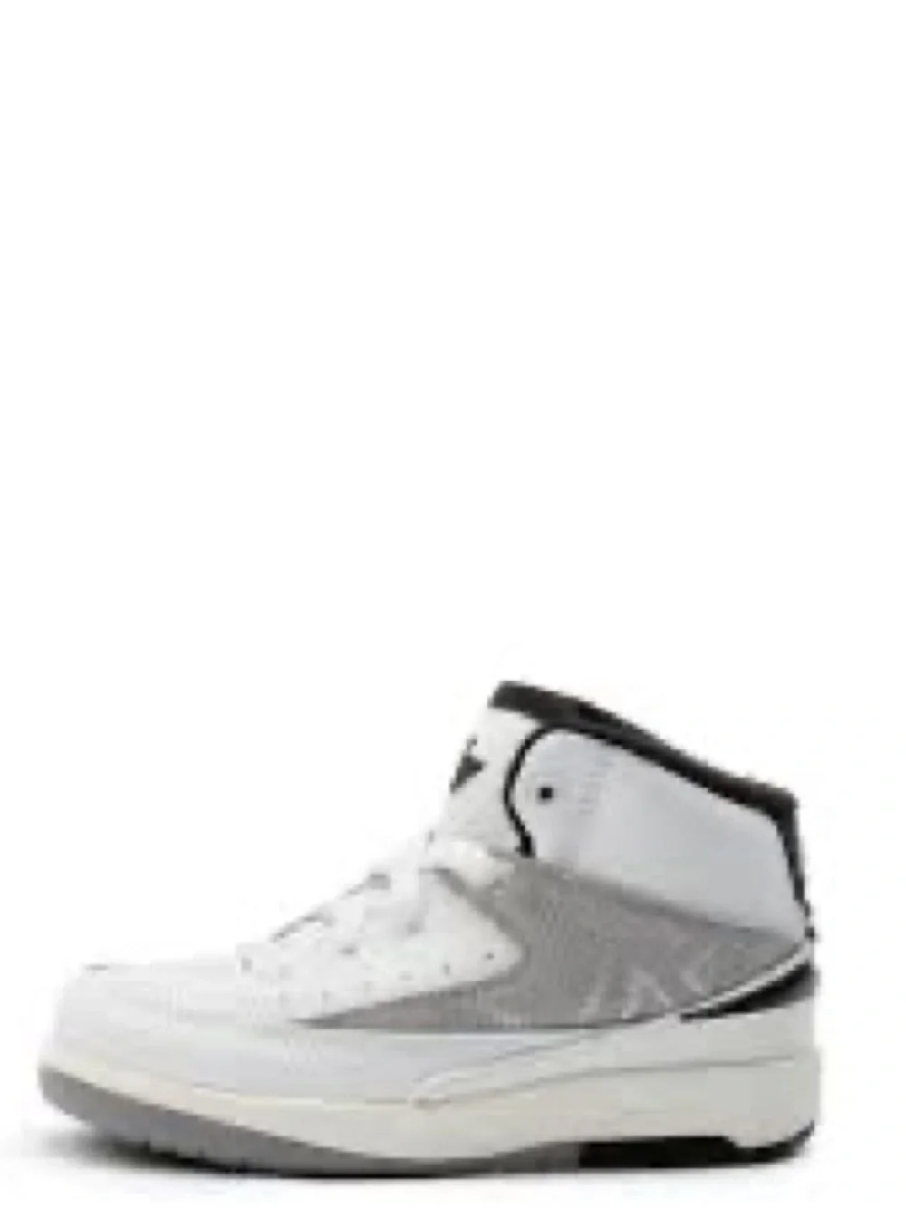 Nike Kids White and Gray High-Top Sneakers